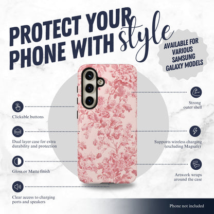 Ballet Toile - Samsung Galaxy Case Phone Case-aesthetic phone case-shockproof phone case-cute phone case-designer phone case-elegant phone case-luxury phone case-phone accessories-fashion accessory