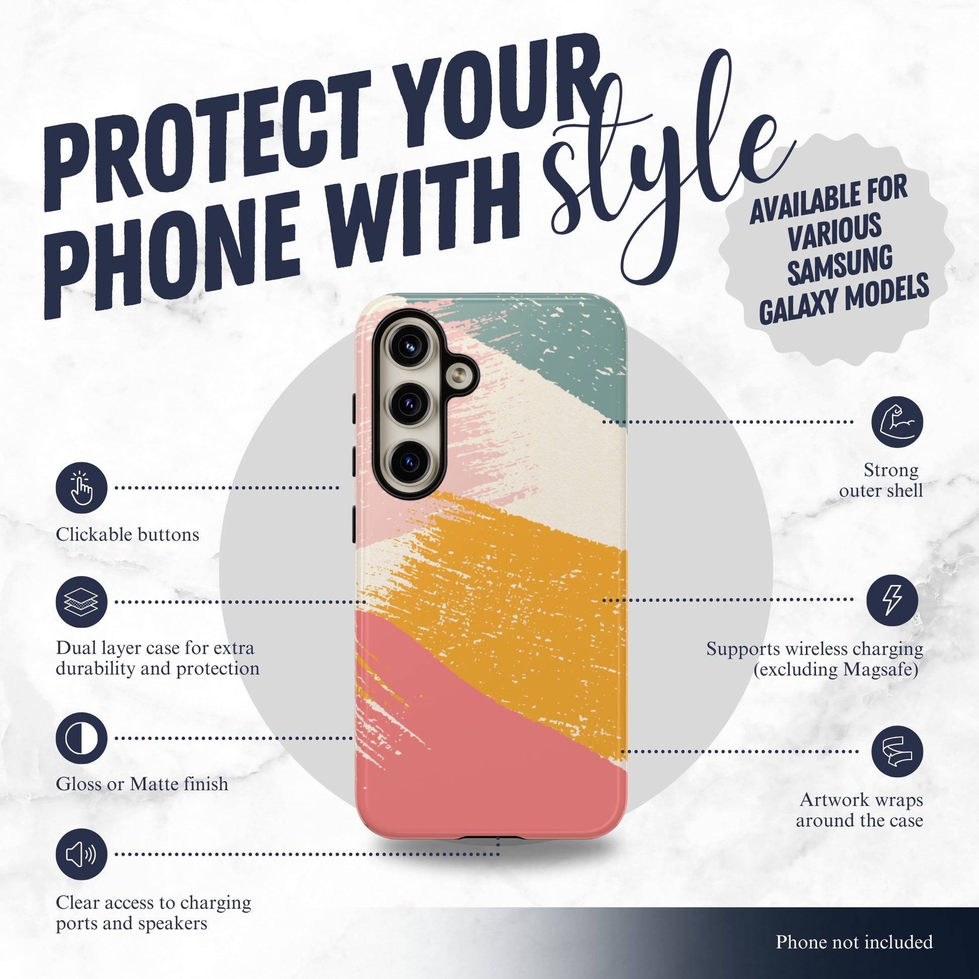 Cotton Candy - Samsung Galaxy Case Phone Case-aesthetic phone case-shockproof phone case-cute phone case-designer phone case-elegant phone case-luxury phone case-phone accessories-fashion accessory