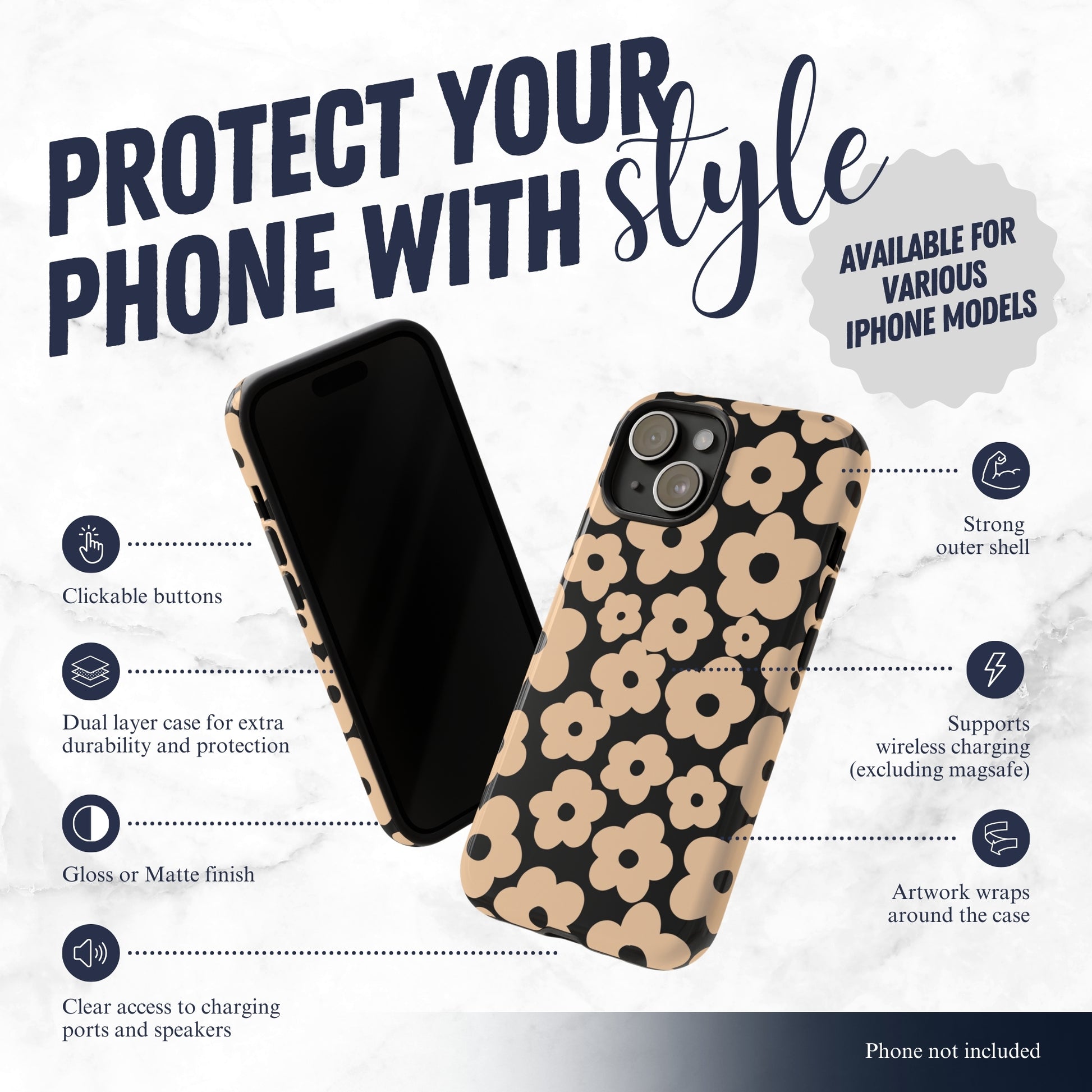 Muse - iPhone Case Phone Case-aesthetic phone case-shockproof phone case-cute phone case-designer phone case-elegant phone case-luxury phone case-phone accessories-fashion accessory