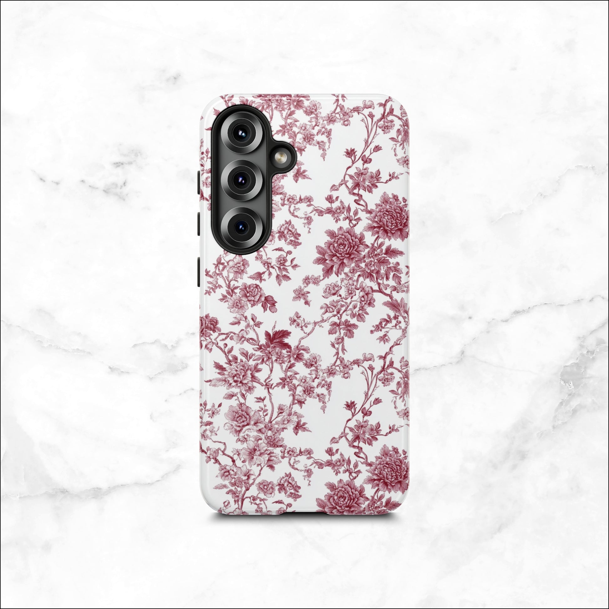 Scarlet Toile - Samsung Galaxy Case Phone Case-aesthetic phone case-shockproof phone case-cute phone case-designer phone case-elegant phone case-luxury phone case-phone accessories-fashion accessory