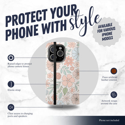 Garden Meadow - iPhone Flip Case Wallet, Leather Folio Case Phone Case-aesthetic phone case-shockproof phone case-cute phone case-designer phone case-elegant phone case-luxury phone case-phone accessories-fashion accessory