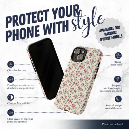 Cottage Charm - iPhone Case Phone Case-aesthetic phone case-shockproof phone case-cute phone case-designer phone case-elegant phone case-luxury phone case-phone accessories-fashion accessory