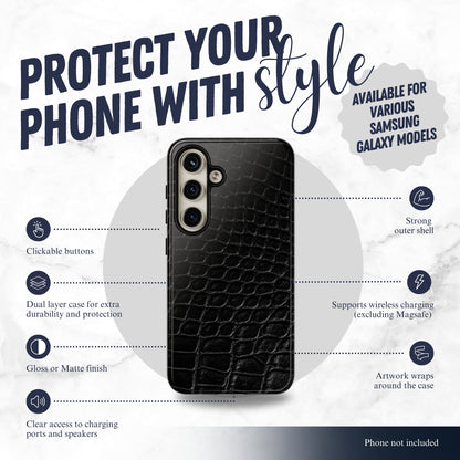 Black Viper - Samsung Galaxy Case Phone Case-aesthetic phone case-shockproof phone case-cute phone case-designer phone case-elegant phone case-luxury phone case-phone accessories-fashion accessory