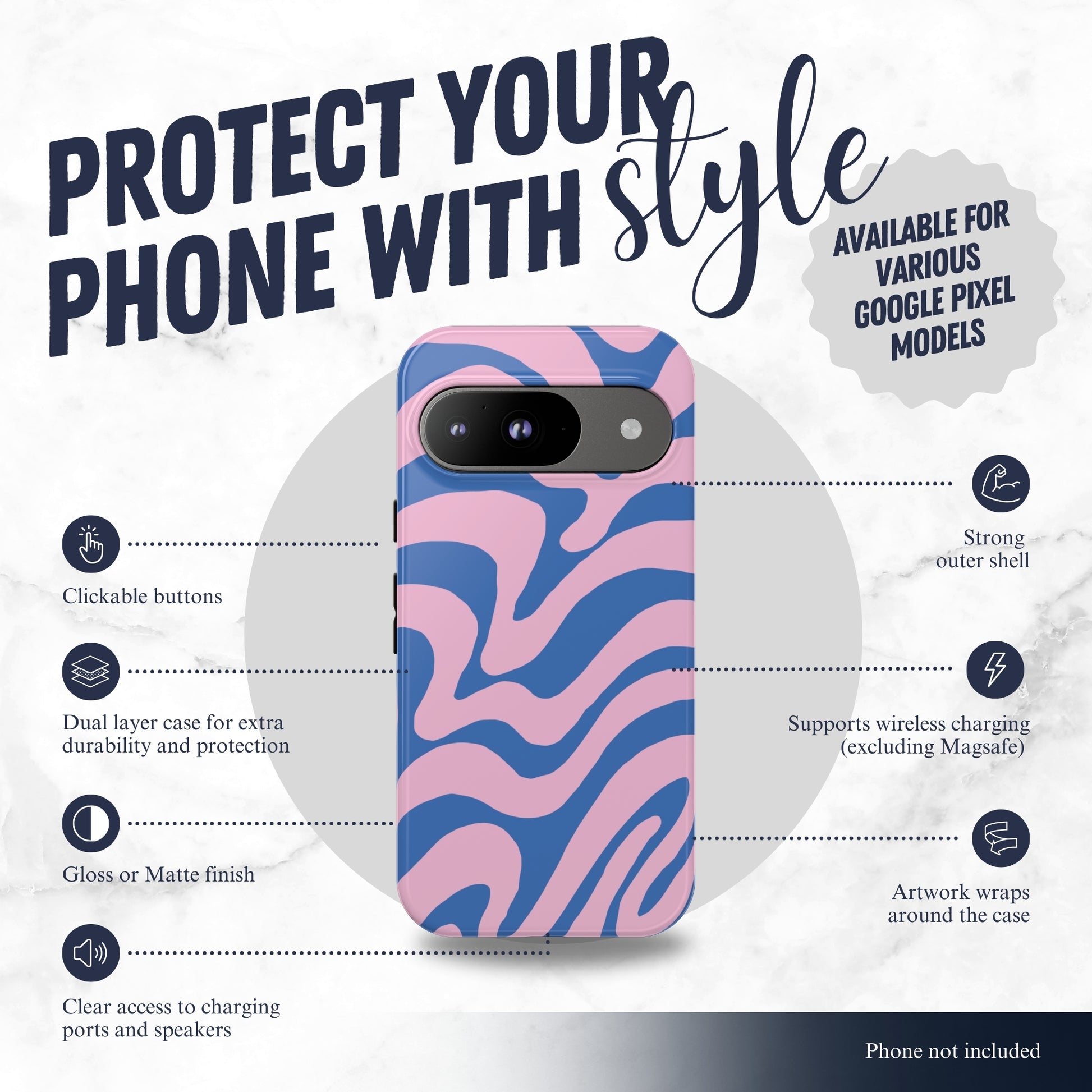 Vibe Check - Google Pixel Case Phone Case-aesthetic phone case-shockproof phone case-cute phone case-designer phone case-elegant phone case-luxury phone case-phone accessories-fashion accessory