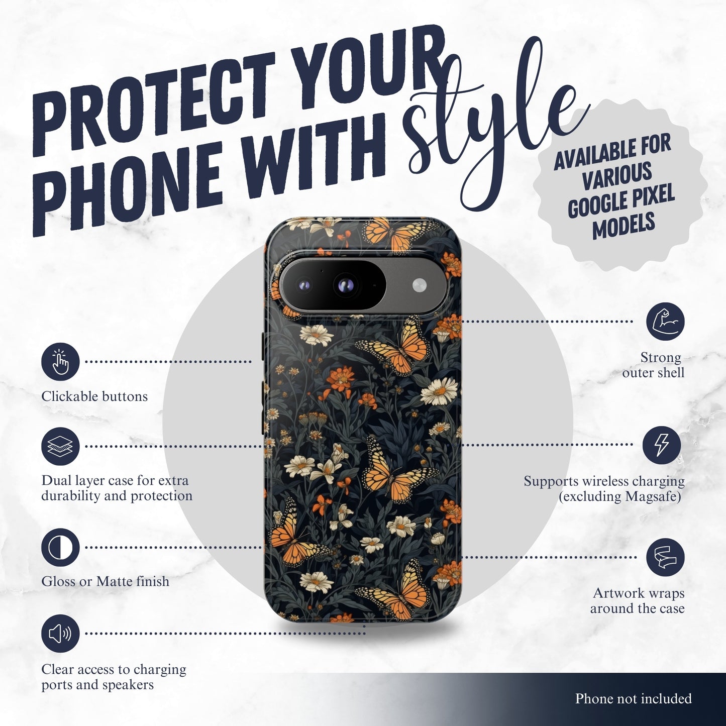 Enchanted - Google Pixel Case Phone Case-aesthetic phone case-shockproof phone case-cute phone case-designer phone case-elegant phone case-luxury phone case-phone accessories-fashion accessory
