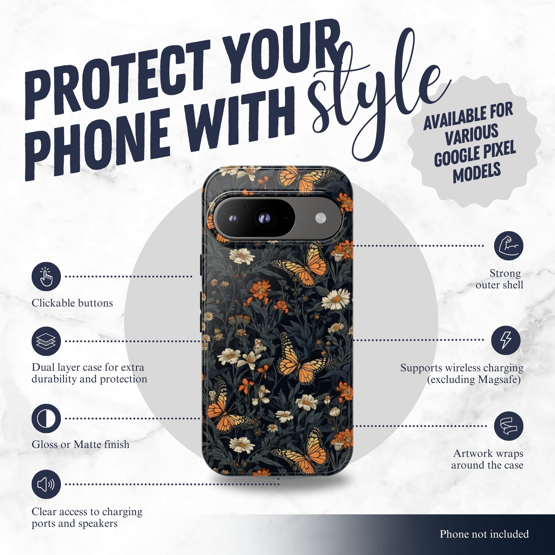Enchanted - Google Pixel Case Phone Case-aesthetic phone case-shockproof phone case-cute phone case-designer phone case-elegant phone case-luxury phone case-phone accessories-fashion accessory