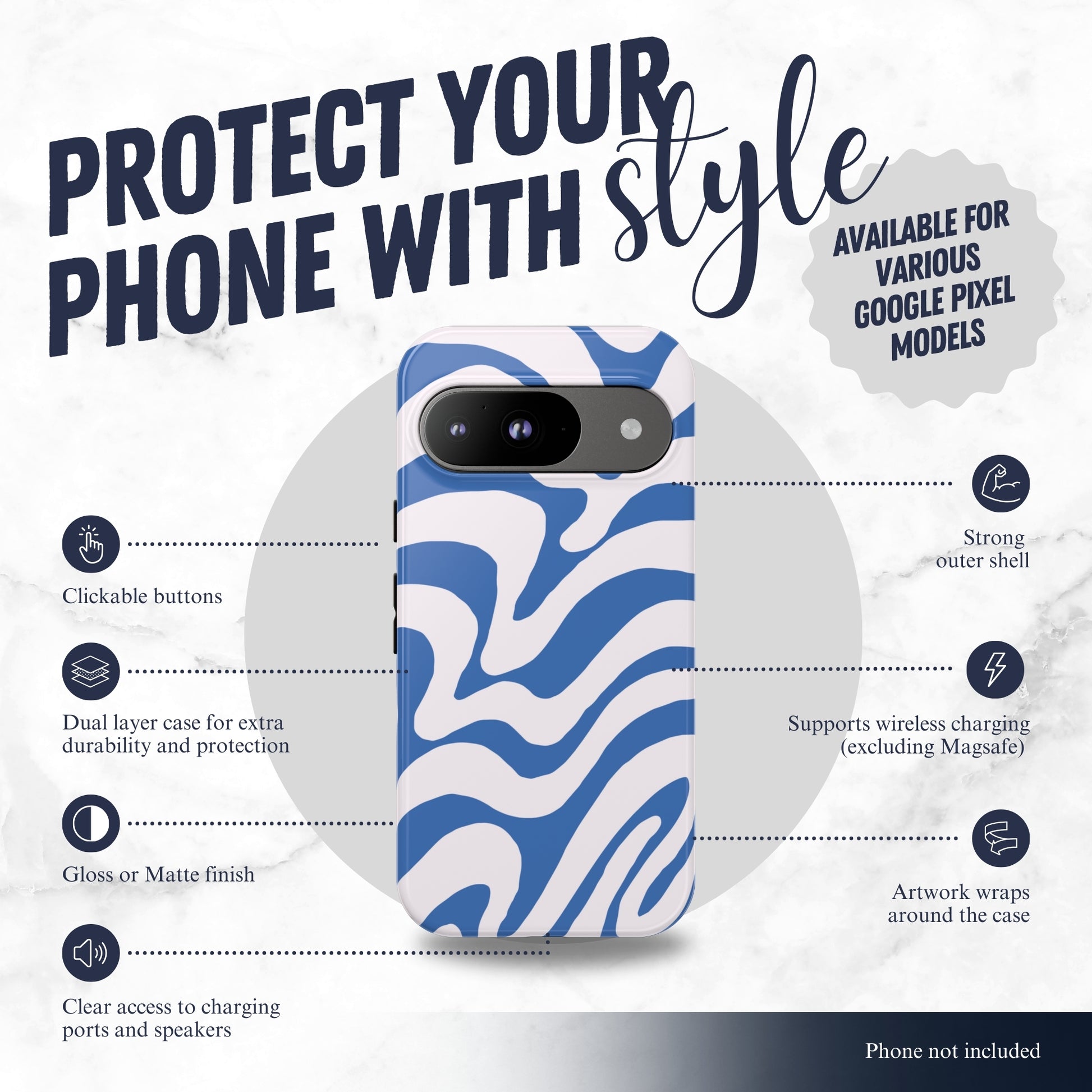 Wave Rider - Google Pixel Case Phone Case-aesthetic phone case-shockproof phone case-cute phone case-designer phone case-elegant phone case-luxury phone case-phone accessories-fashion accessory
