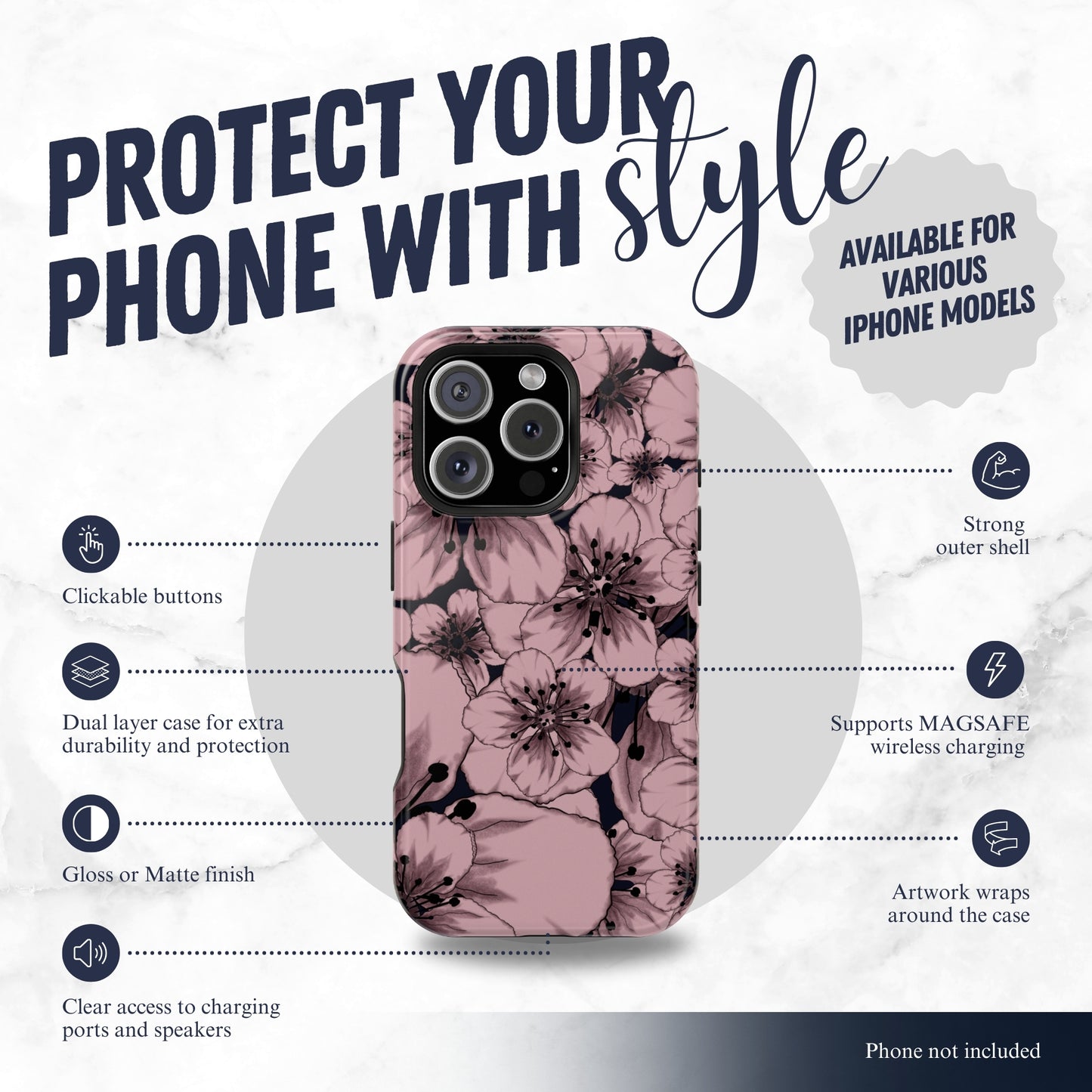Feudal Beauty - Magsafe iPhone Case Phone Case-aesthetic phone case-shockproof phone case-cute phone case-designer phone case-elegant phone case-luxury phone case-phone accessories-fashion accessory