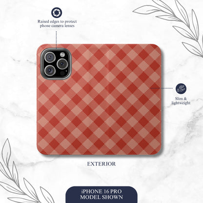 Picnic Day - iPhone Flip Case Wallet, Leather Folio Case Phone Case-aesthetic phone case-shockproof phone case-cute phone case-designer phone case-elegant phone case-luxury phone case-phone accessories-fashion accessory