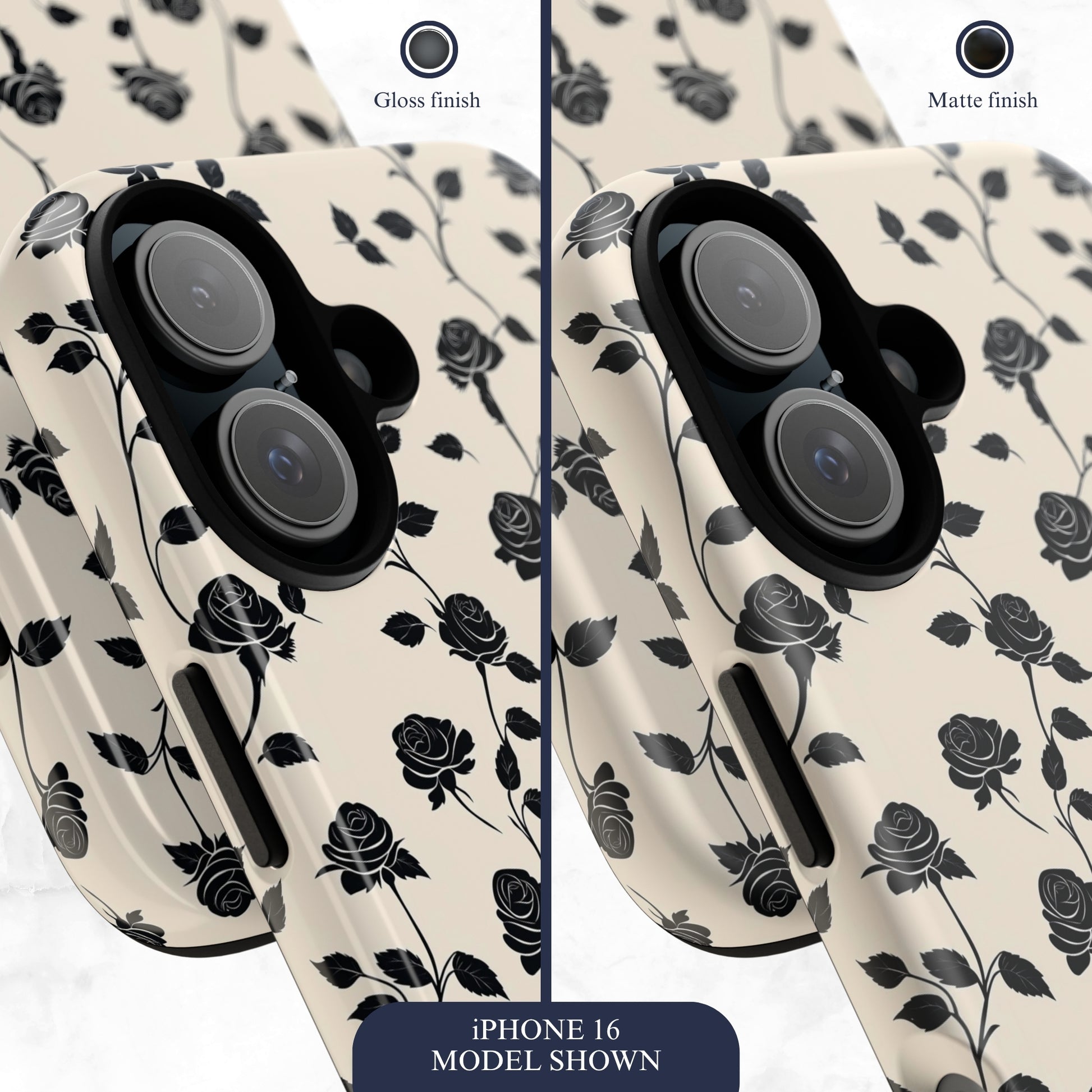 Ghost Rose - iPhone Case Phone Case-aesthetic phone case-shockproof phone case-cute phone case-designer phone case-elegant phone case-luxury phone case-phone accessories-fashion accessory