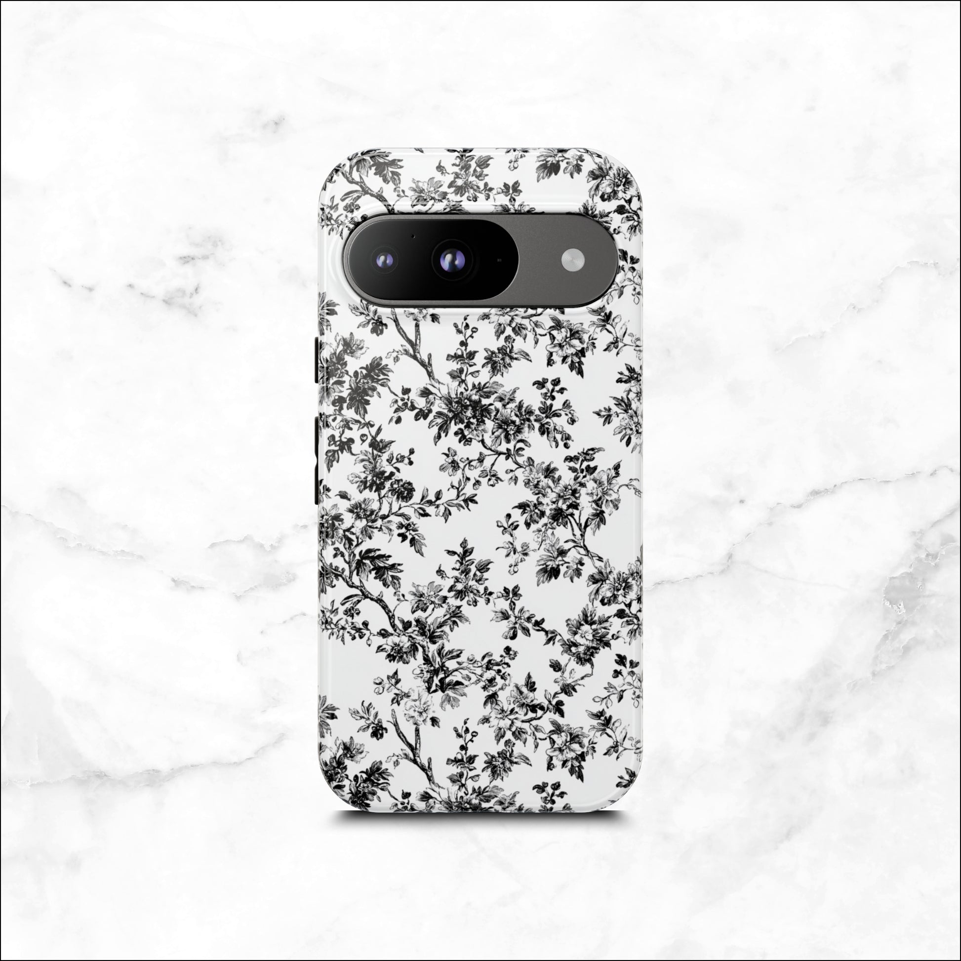 Noir Toile - Google Pixel Case Phone Case-aesthetic phone case-shockproof phone case-cute phone case-designer phone case-elegant phone case-luxury phone case-phone accessories-fashion accessory
