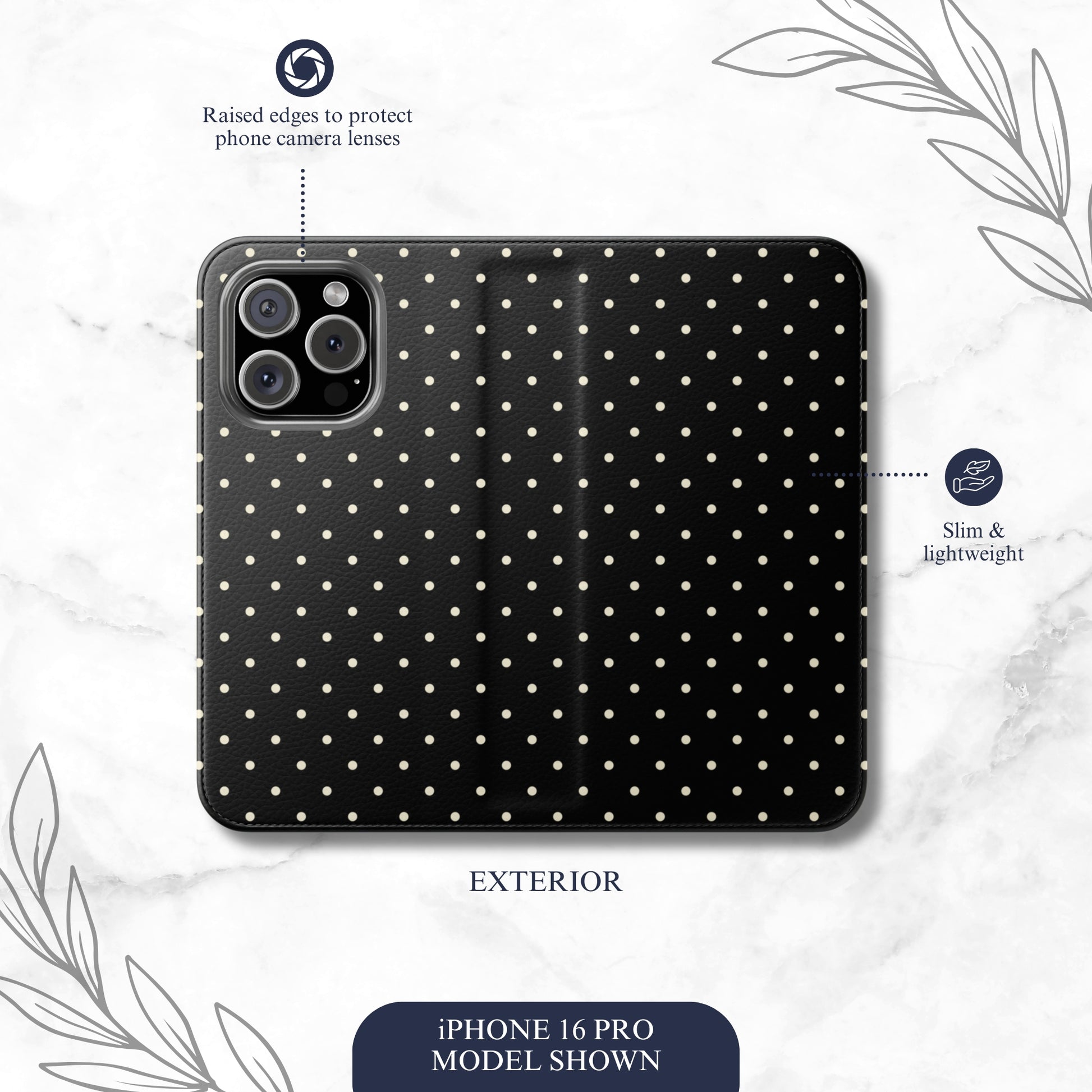 Uptown Girl - iPhone Flip Case Wallet, Leather Folio Case Phone Case-aesthetic phone case-shockproof phone case-cute phone case-designer phone case-elegant phone case-luxury phone case-phone accessories-fashion accessory