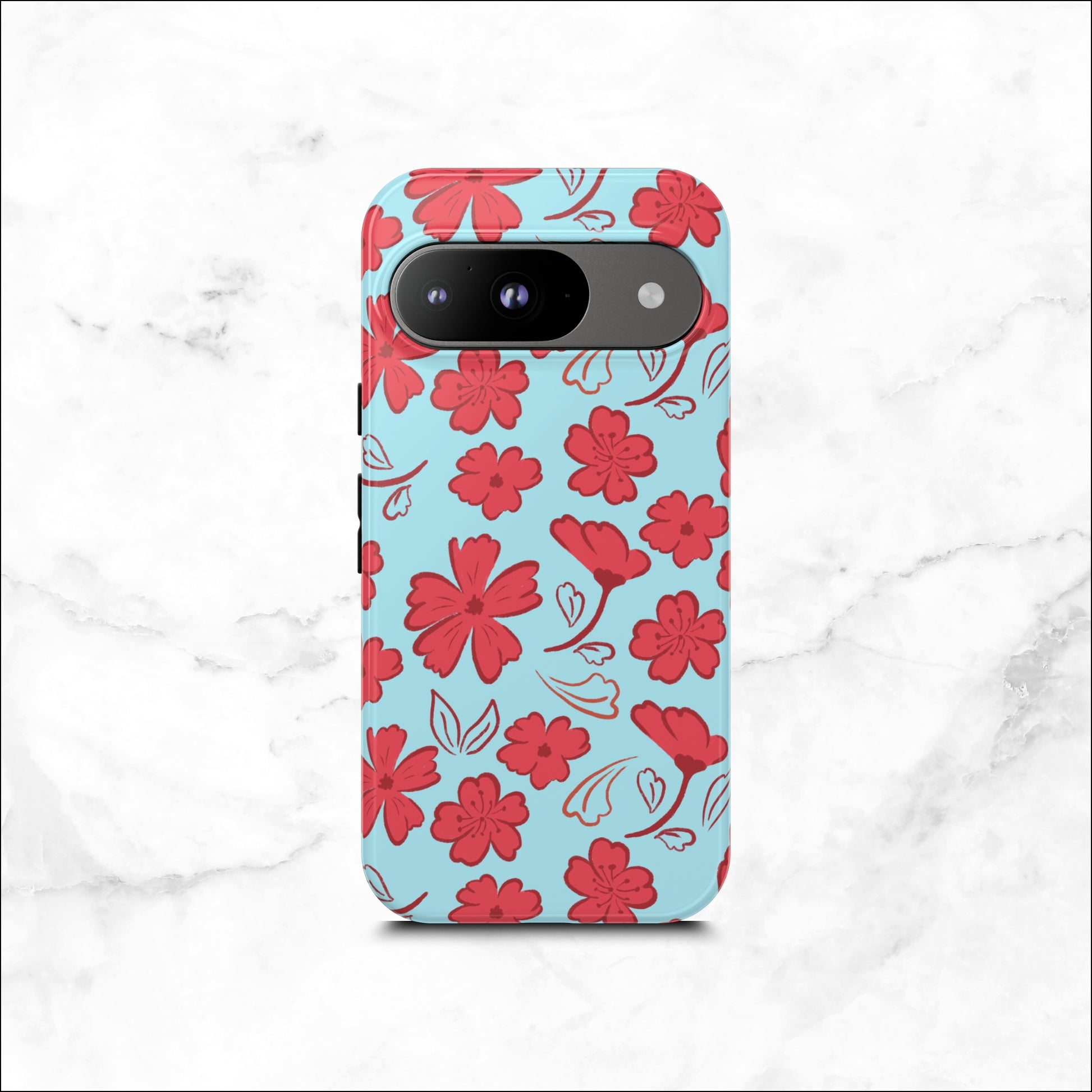 Floral Frenzy - Google Pixel Case Phone Case-aesthetic phone case-shockproof phone case-cute phone case-designer phone case-elegant phone case-luxury phone case-phone accessories-fashion accessory