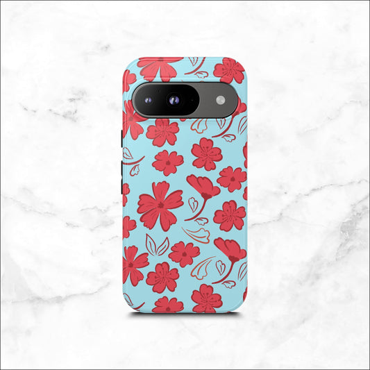Floral Frenzy - Google Pixel Case Phone Case-aesthetic phone case-shockproof phone case-cute phone case-designer phone case-elegant phone case-luxury phone case-phone accessories-fashion accessory