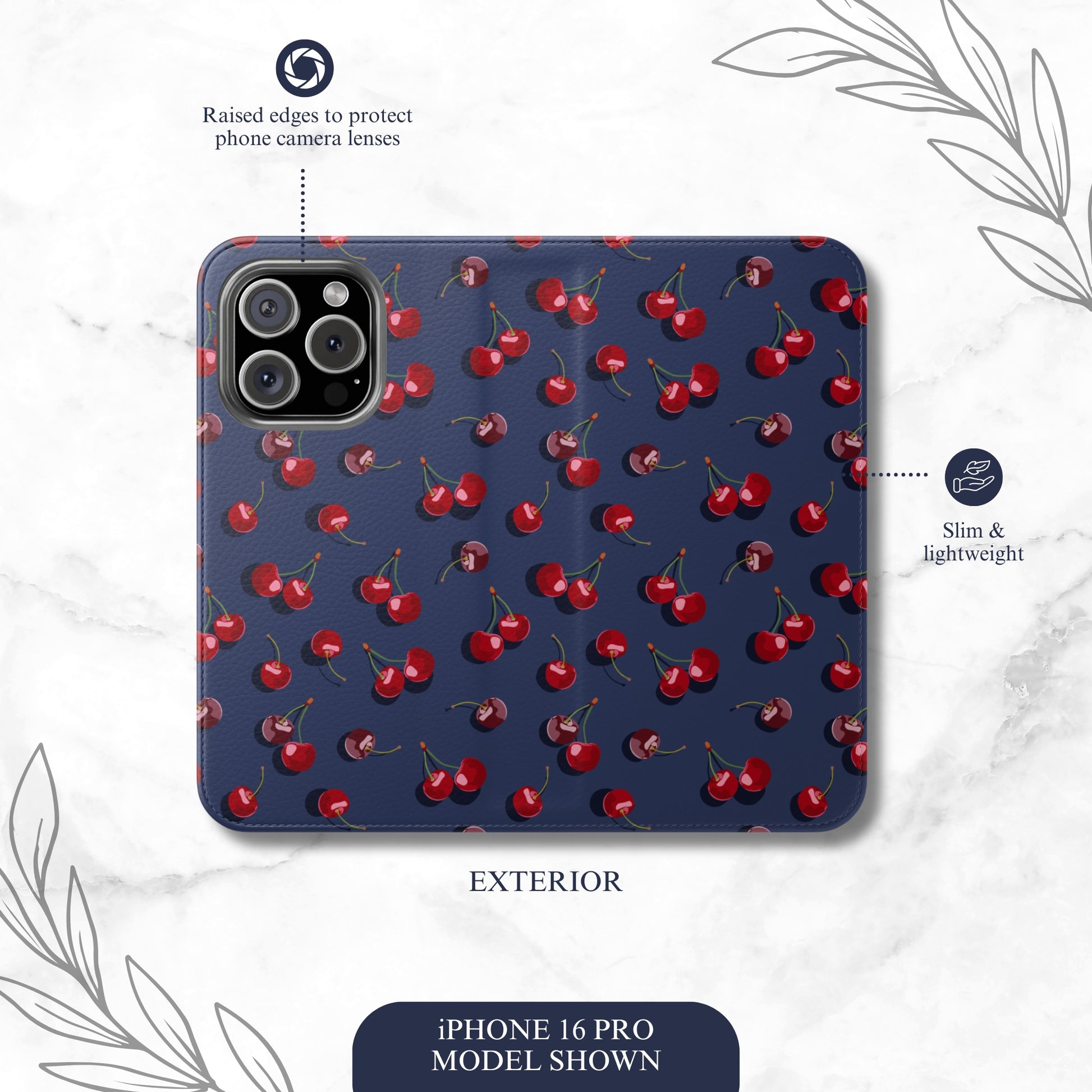 Sweet Tease - iPhone Flip Case Wallet, Leather Folio Case Phone Case-aesthetic phone case-shockproof phone case-cute phone case-designer phone case-elegant phone case-luxury phone case-phone accessories-fashion accessory