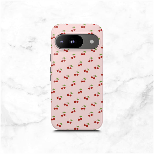 Cherry Crush - Google Pixel Case Phone Case-aesthetic phone case-shockproof phone case-cute phone case-designer phone case-elegant phone case-luxury phone case-phone accessories-fashion accessory