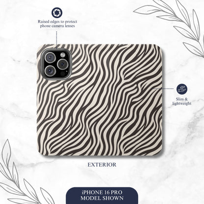 Wild Stride - iPhone Flip Case Wallet, Leather Folio Case Phone Case-aesthetic phone case-shockproof phone case-cute phone case-designer phone case-elegant phone case-luxury phone case-phone accessories-fashion accessory