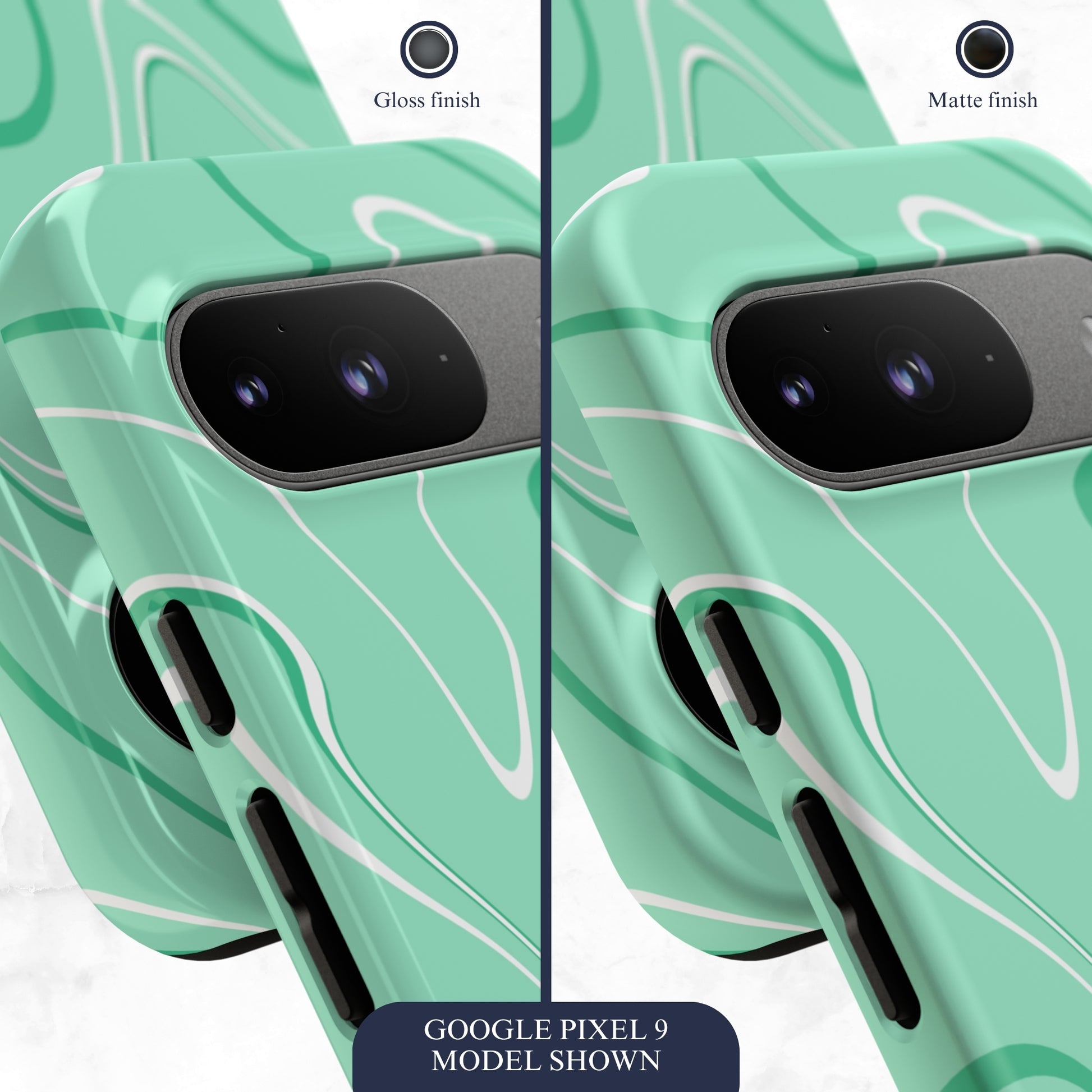 Seafoam Swish - Google Pixel Case Phone Case-aesthetic phone case-shockproof phone case-cute phone case-designer phone case-elegant phone case-luxury phone case-phone accessories-fashion accessory