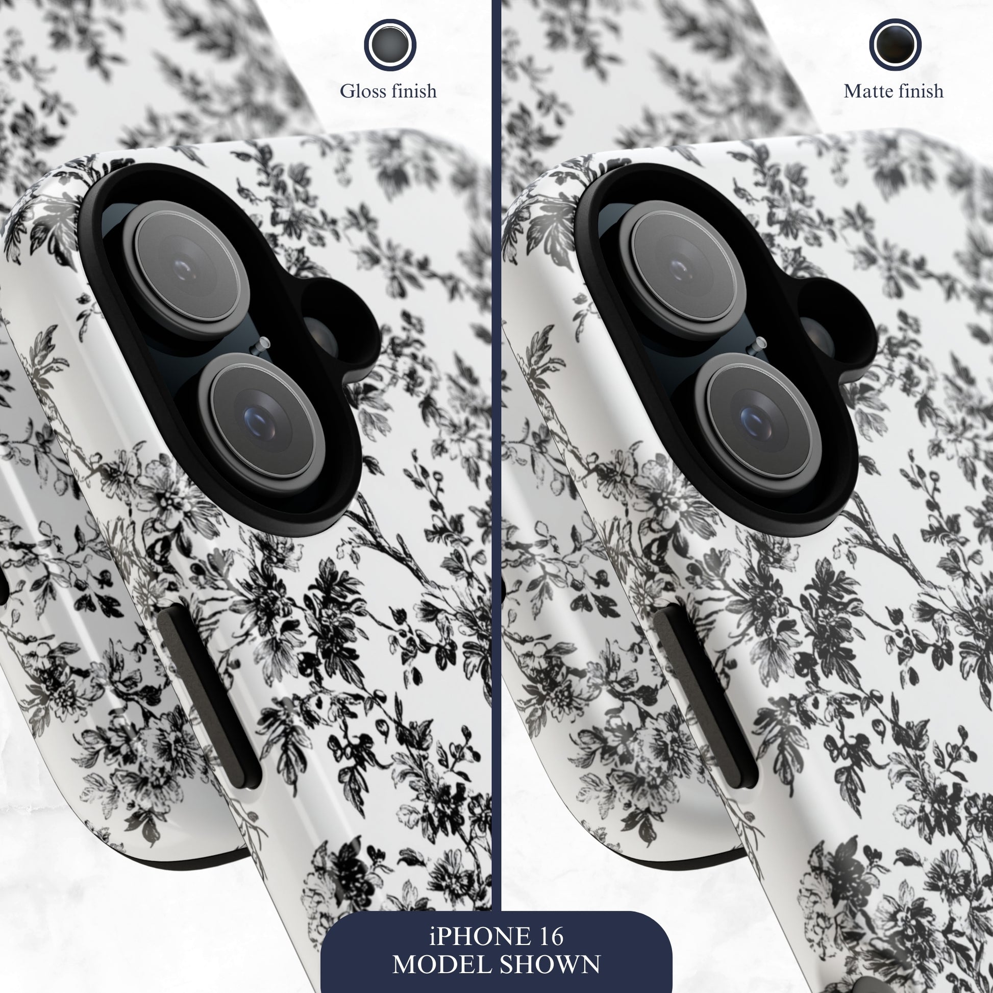 Noir Toile - iPhone Case Phone Case-aesthetic phone case-shockproof phone case-cute phone case-designer phone case-elegant phone case-luxury phone case-phone accessories-fashion accessory