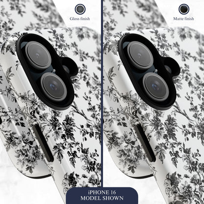 Noir Toile - iPhone Case Phone Case-aesthetic phone case-shockproof phone case-cute phone case-designer phone case-elegant phone case-luxury phone case-phone accessories-fashion accessory