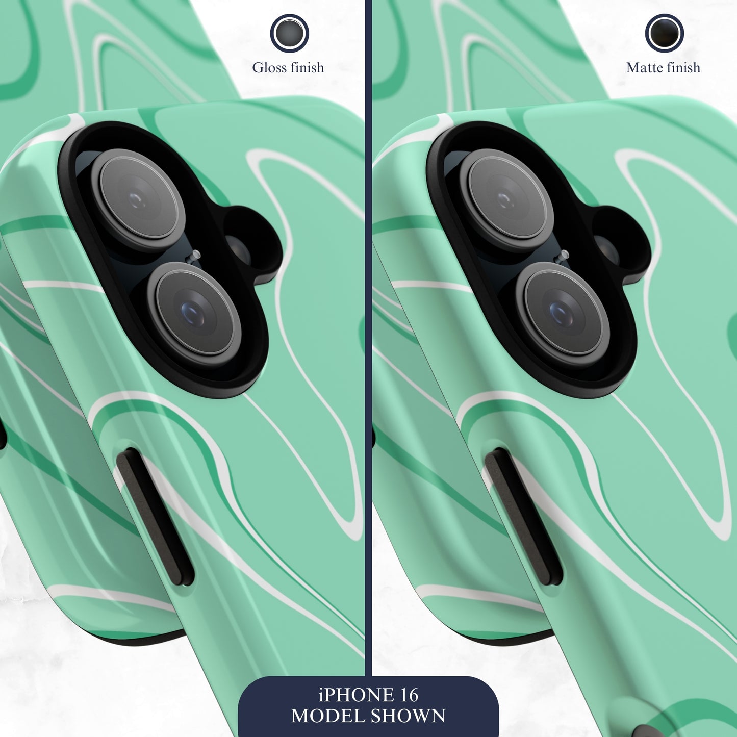Seafoam Swish - iPhone Case Phone Case-aesthetic phone case-shockproof phone case-cute phone case-designer phone case-elegant phone case-luxury phone case-phone accessories-fashion accessory