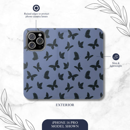 After Dark - iPhone Flip Case Wallet, Leather Folio Case Phone Case-aesthetic phone case-shockproof phone case-cute phone case-designer phone case-elegant phone case-luxury phone case-phone accessories-fashion accessory