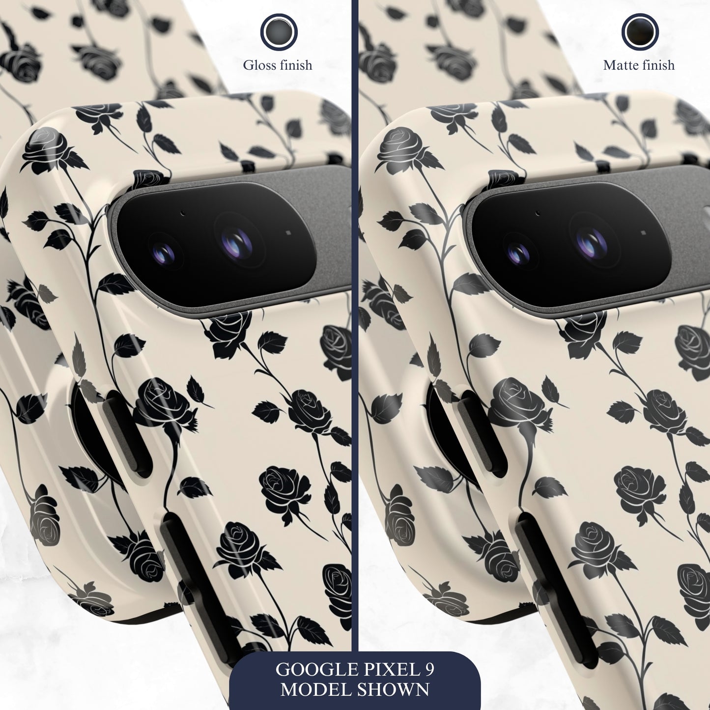 Ghost Rose - Google Pixel Case Phone Case-aesthetic phone case-shockproof phone case-cute phone case-designer phone case-elegant phone case-luxury phone case-phone accessories-fashion accessory