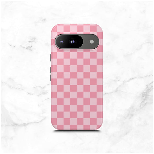Blush Check - Google Pixel Case Phone Case-aesthetic phone case-shockproof phone case-cute phone case-designer phone case-elegant phone case-luxury phone case-phone accessories-fashion accessory