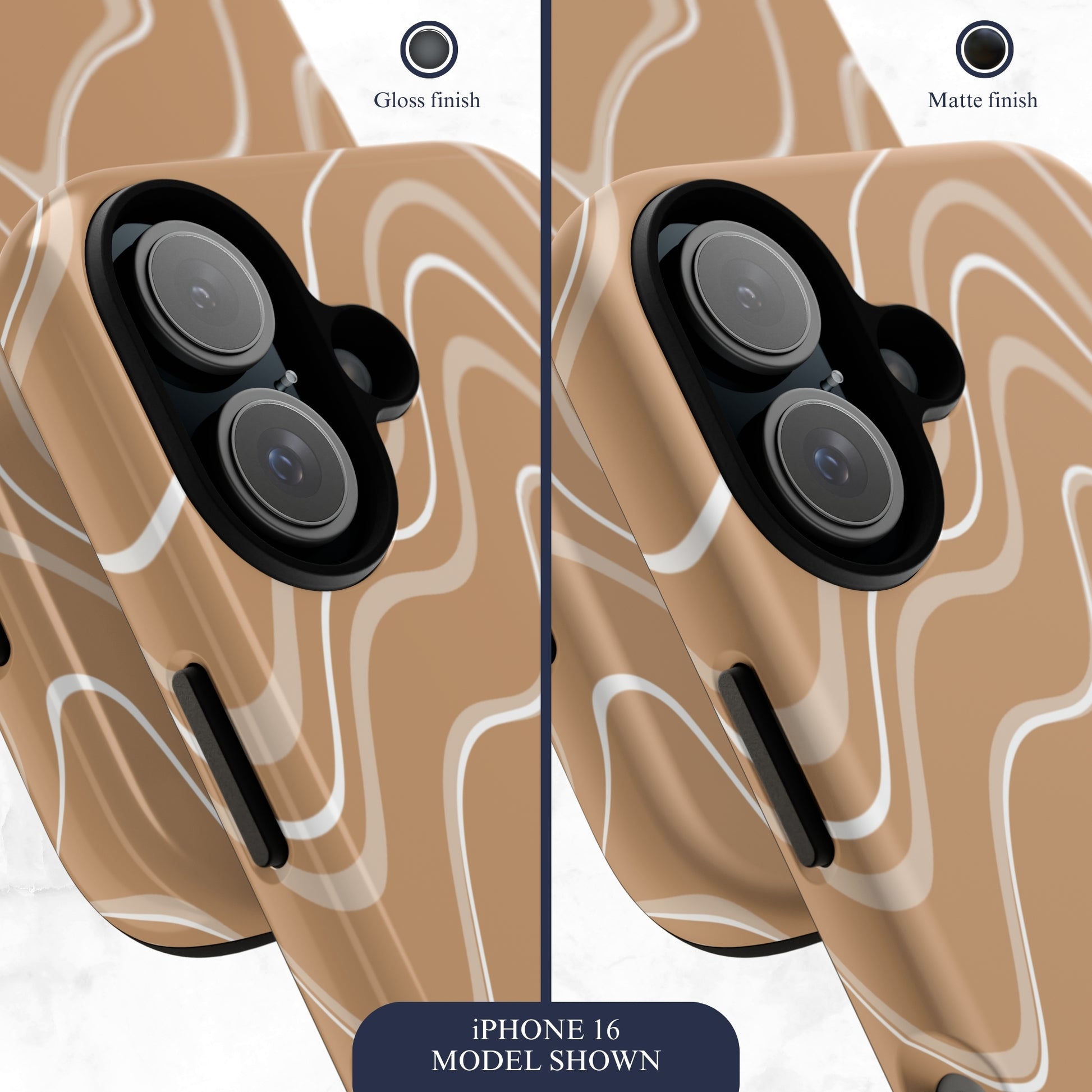 Toffee Twirl - iPhone Case Phone Case-aesthetic phone case-shockproof phone case-cute phone case-designer phone case-elegant phone case-luxury phone case-phone accessories-fashion accessory