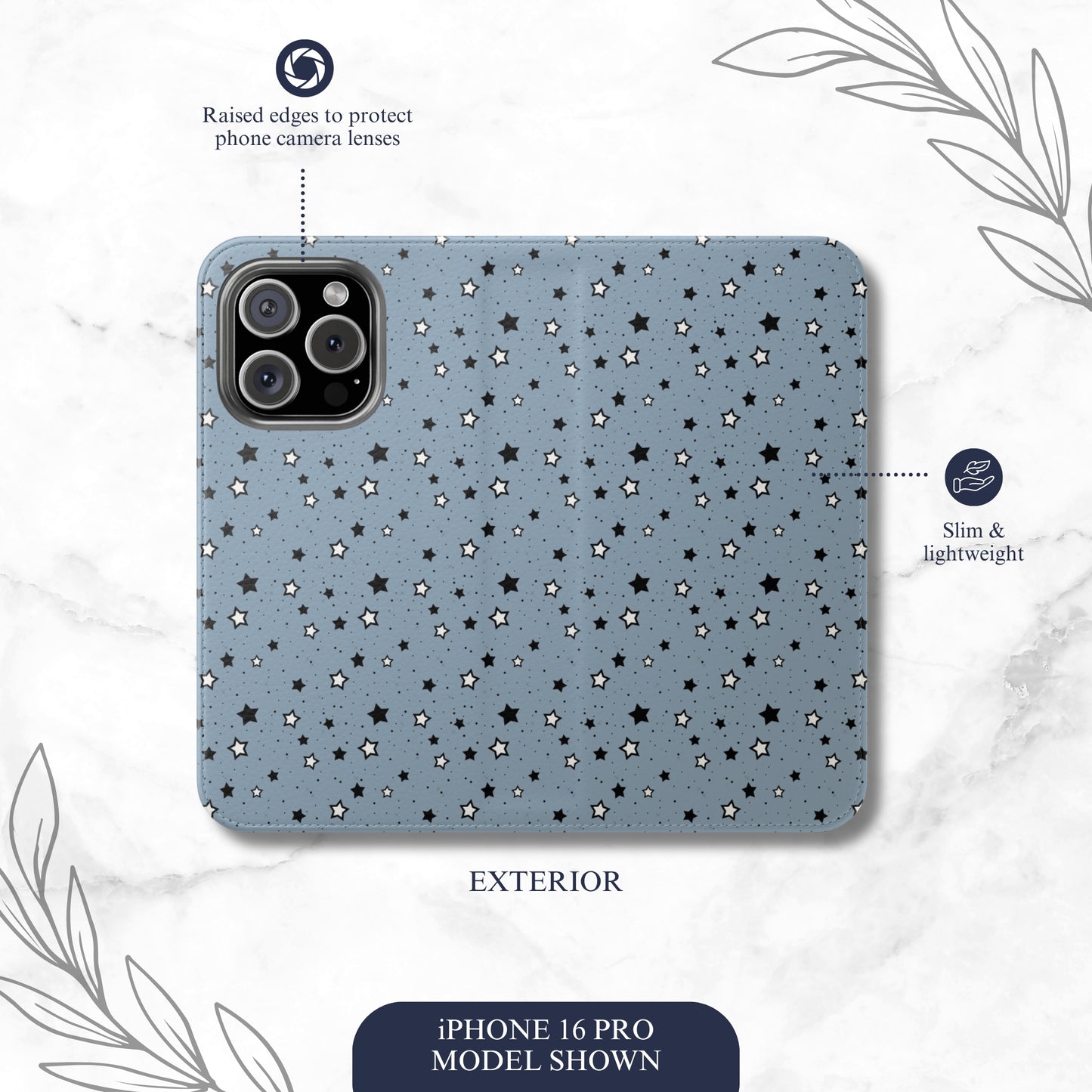 Constellation - iPhone Flip Case Wallet, Leather Folio Case Phone Case-aesthetic phone case-shockproof phone case-cute phone case-designer phone case-elegant phone case-luxury phone case-phone accessories-fashion accessory