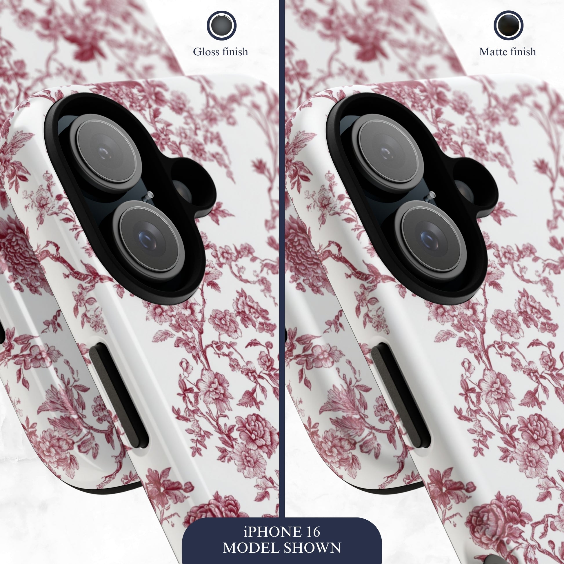 Scarlet Toile - iPhone Case Phone Case-aesthetic phone case-shockproof phone case-cute phone case-designer phone case-elegant phone case-luxury phone case-phone accessories-fashion accessory
