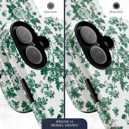 Moss Toile - iPhone Case Phone Case-aesthetic phone case-shockproof phone case-cute phone case-designer phone case-elegant phone case-luxury phone case-phone accessories-fashion accessory