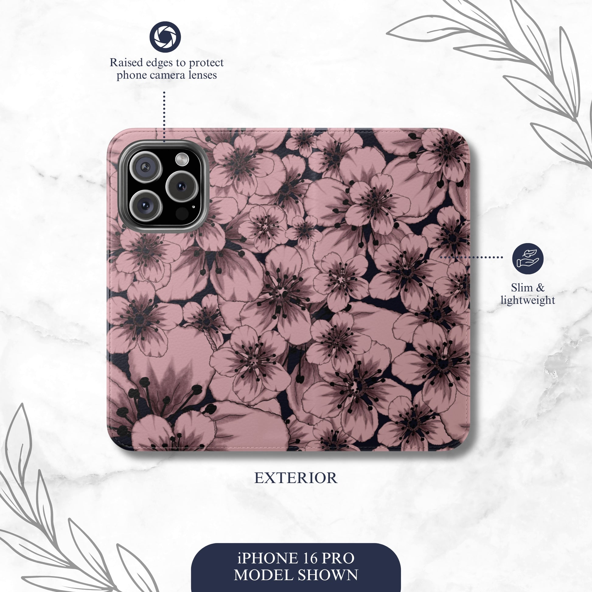Feudal Beauty - iPhone Flip Case Wallet, Leather Folio Case Phone Case-aesthetic phone case-shockproof phone case-cute phone case-designer phone case-elegant phone case-luxury phone case-phone accessories-fashion accessory