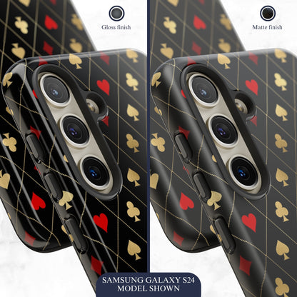 Royal Flush - Samsung Galaxy Case Phone Case-aesthetic phone case-shockproof phone case-cute phone case-designer phone case-elegant phone case-luxury phone case-phone accessories-fashion accessory