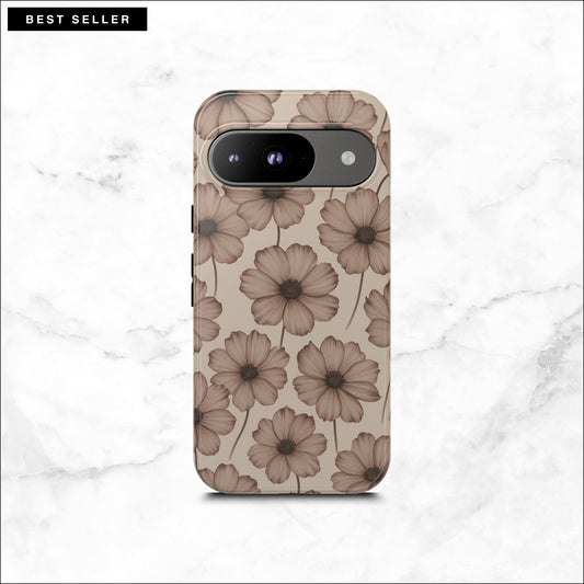 Sepia Bloom - Google Pixel Case Phone Case-aesthetic phone case-shockproof phone case-cute phone case-designer phone case-elegant phone case-luxury phone case-phone accessories-fashion accessory