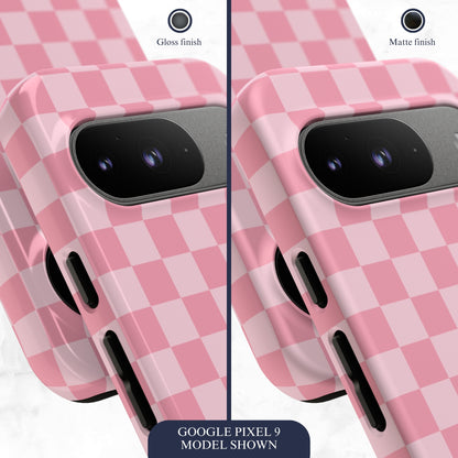 Blush Check - Google Pixel Case Phone Case-aesthetic phone case-shockproof phone case-cute phone case-designer phone case-elegant phone case-luxury phone case-phone accessories-fashion accessory