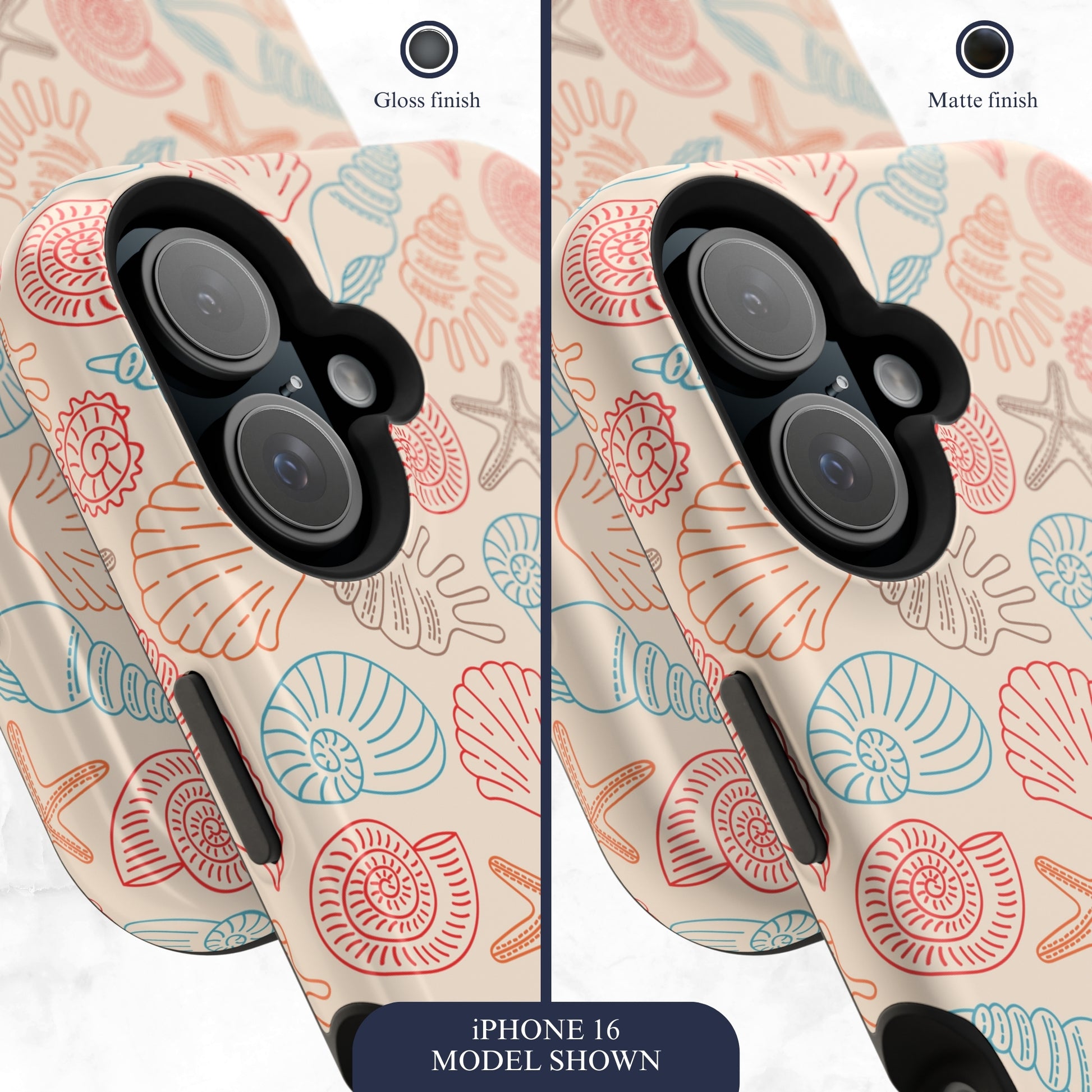Saltwater Shells - Magsafe iPhone Case Phone Case-aesthetic phone case-shockproof phone case-cute phone case-designer phone case-elegant phone case-luxury phone case-phone accessories-fashion accessory