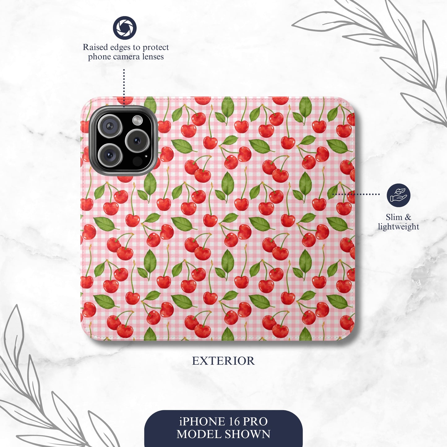Flirting Season - iPhone Flip Case Wallet, Leather Folio Case Phone Case-aesthetic phone case-shockproof phone case-cute phone case-designer phone case-elegant phone case-luxury phone case-phone accessories-fashion accessory