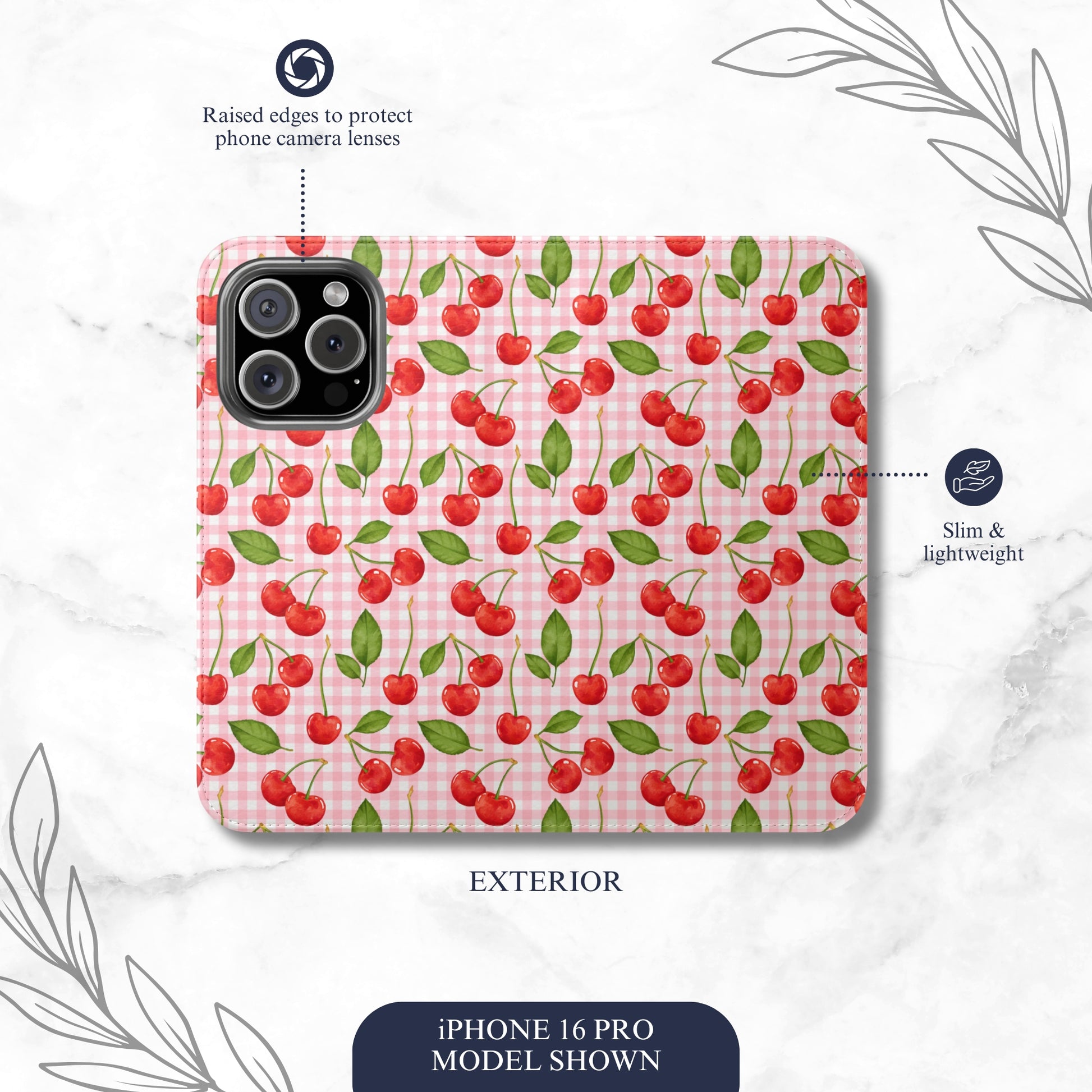 Flirting Season - iPhone Flip Case Wallet, Leather Folio Case Phone Case-aesthetic phone case-shockproof phone case-cute phone case-designer phone case-elegant phone case-luxury phone case-phone accessories-fashion accessory