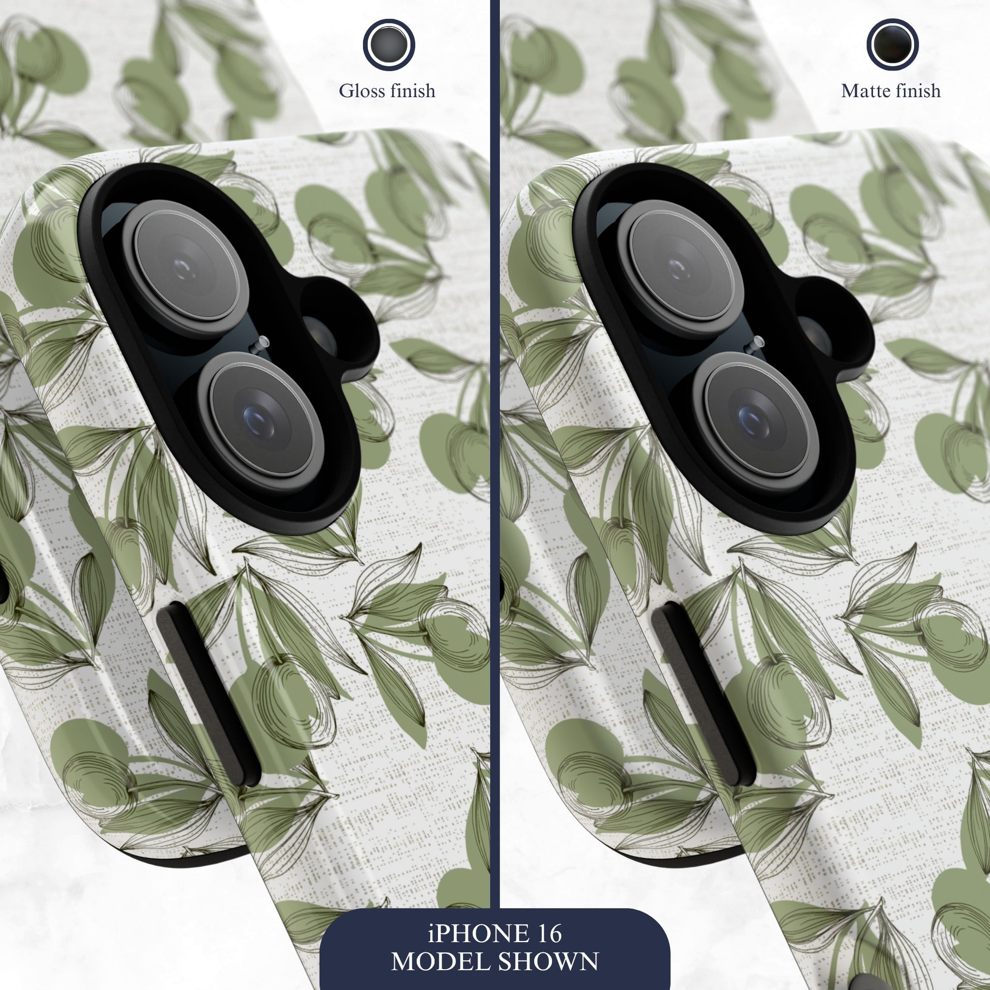 Olive Branch - iPhone Case Phone Case-aesthetic phone case-shockproof phone case-cute phone case-designer phone case-elegant phone case-luxury phone case-phone accessories-fashion accessory