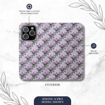 Just Because - iPhone Flip Case Wallet, Leather Folio Case Phone Case-aesthetic phone case-shockproof phone case-cute phone case-designer phone case-elegant phone case-luxury phone case-phone accessories-fashion accessory