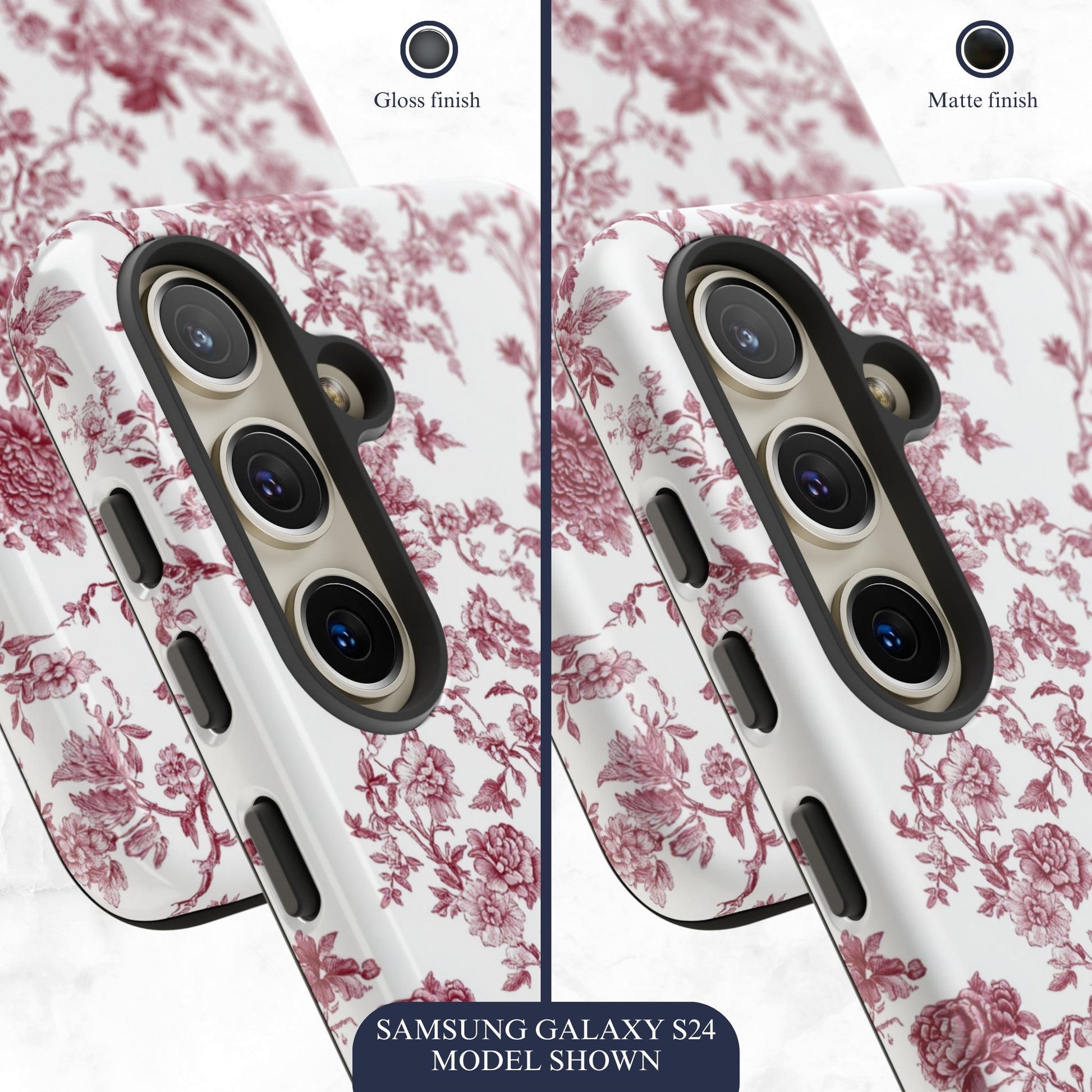Scarlet Toile - Samsung Galaxy Case Phone Case-aesthetic phone case-shockproof phone case-cute phone case-designer phone case-elegant phone case-luxury phone case-phone accessories-fashion accessory