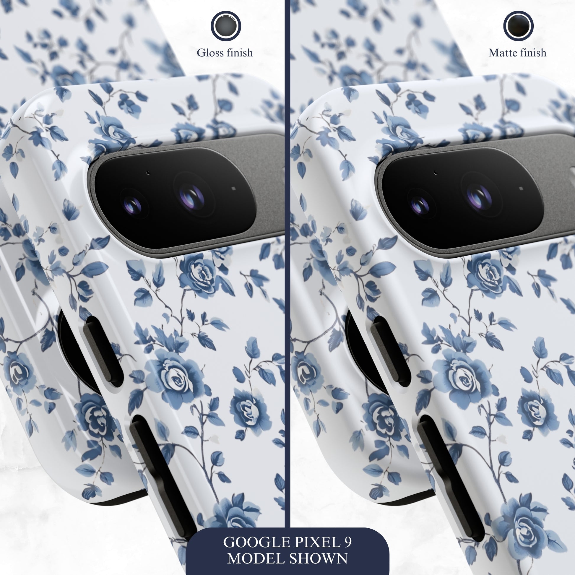 Porcelain Petals - Google Pixel Case Phone Case-aesthetic phone case-shockproof phone case-cute phone case-designer phone case-elegant phone case-luxury phone case-phone accessories-fashion accessory