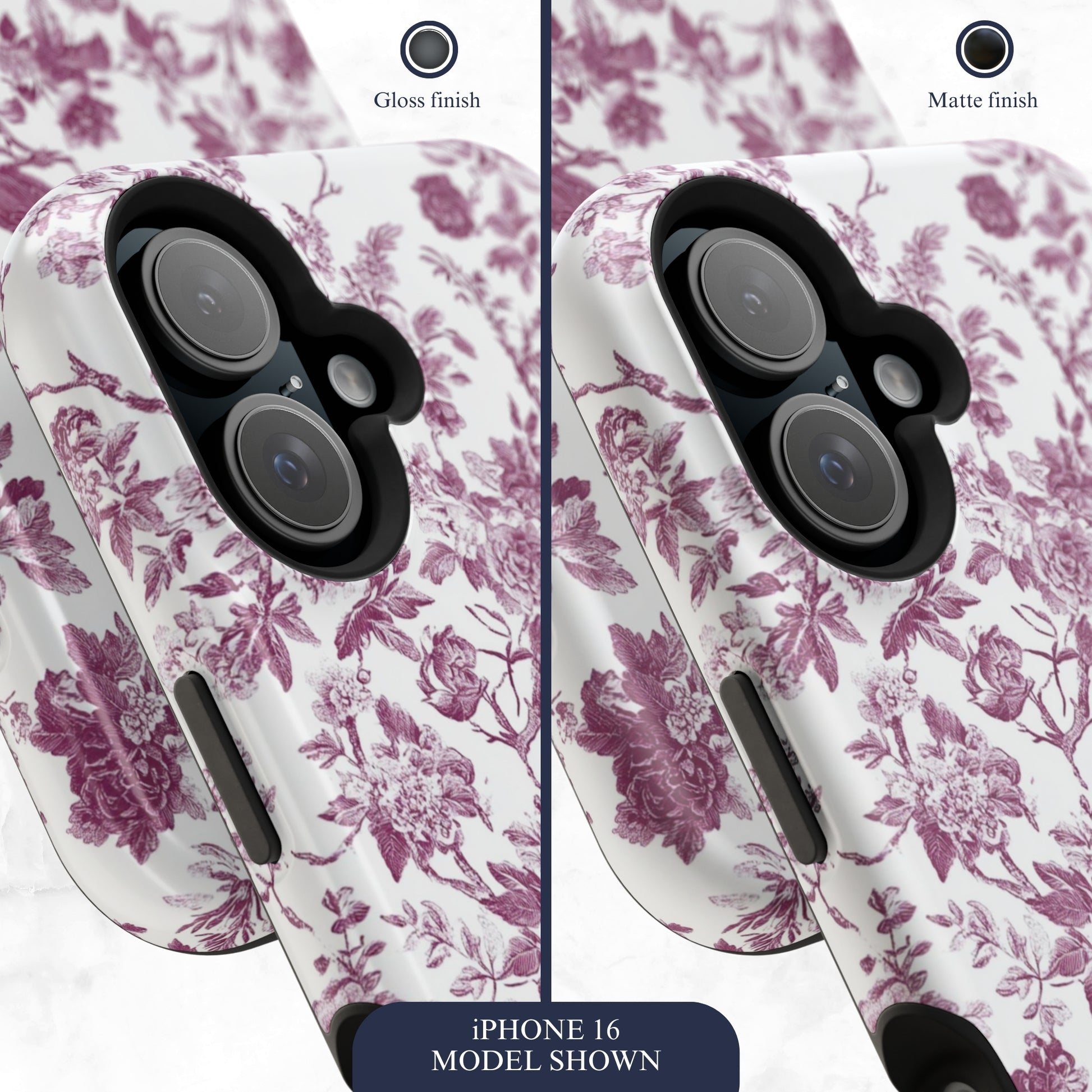 Mauve Toile - Magsafe iPhone Case Phone Case-aesthetic phone case-shockproof phone case-cute phone case-designer phone case-elegant phone case-luxury phone case-phone accessories-fashion accessory