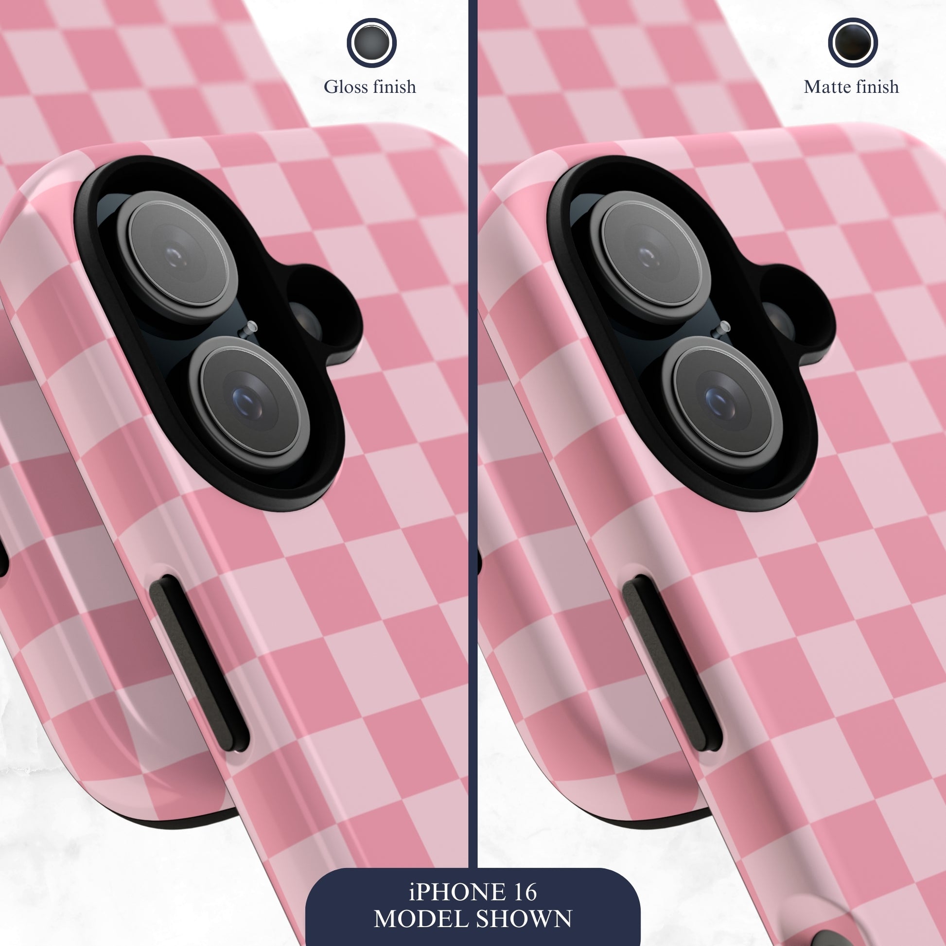 Blush Check - iPhone Case Phone Case-aesthetic phone case-shockproof phone case-cute phone case-designer phone case-elegant phone case-luxury phone case-phone accessories-fashion accessory