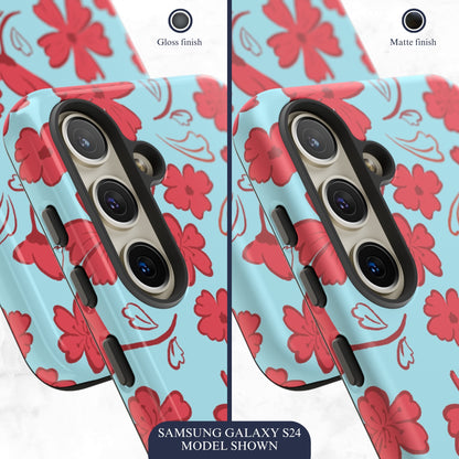 Floral Frenzy - Samsung Galaxy Case Phone Case-aesthetic phone case-shockproof phone case-cute phone case-designer phone case-elegant phone case-luxury phone case-phone accessories-fashion accessory