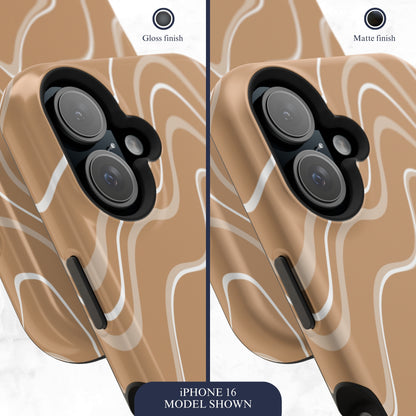 Toffee Twirl - Magsafe iPhone Case Phone Case-aesthetic phone case-shockproof phone case-cute phone case-designer phone case-elegant phone case-luxury phone case-phone accessories-fashion accessory