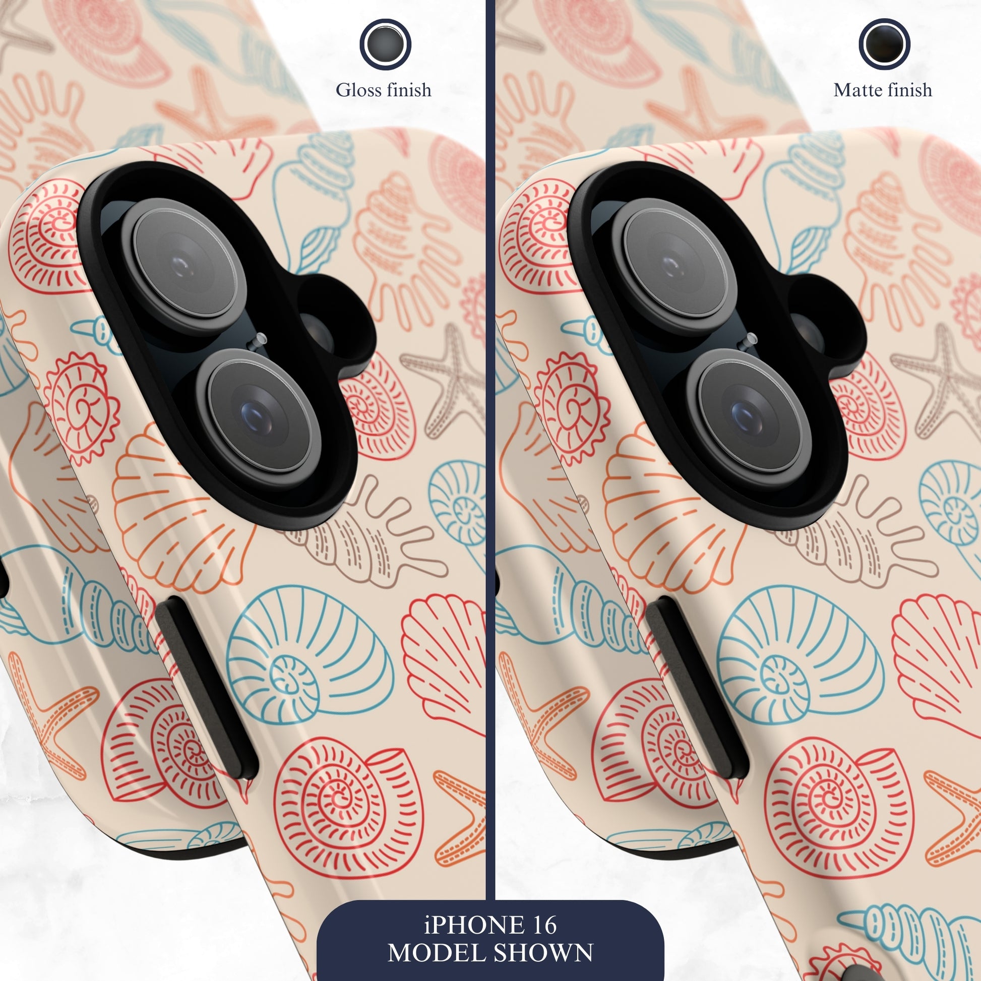 Saltwater Shells - iPhone Case Phone Case-aesthetic phone case-shockproof phone case-cute phone case-designer phone case-elegant phone case-luxury phone case-phone accessories-fashion accessory