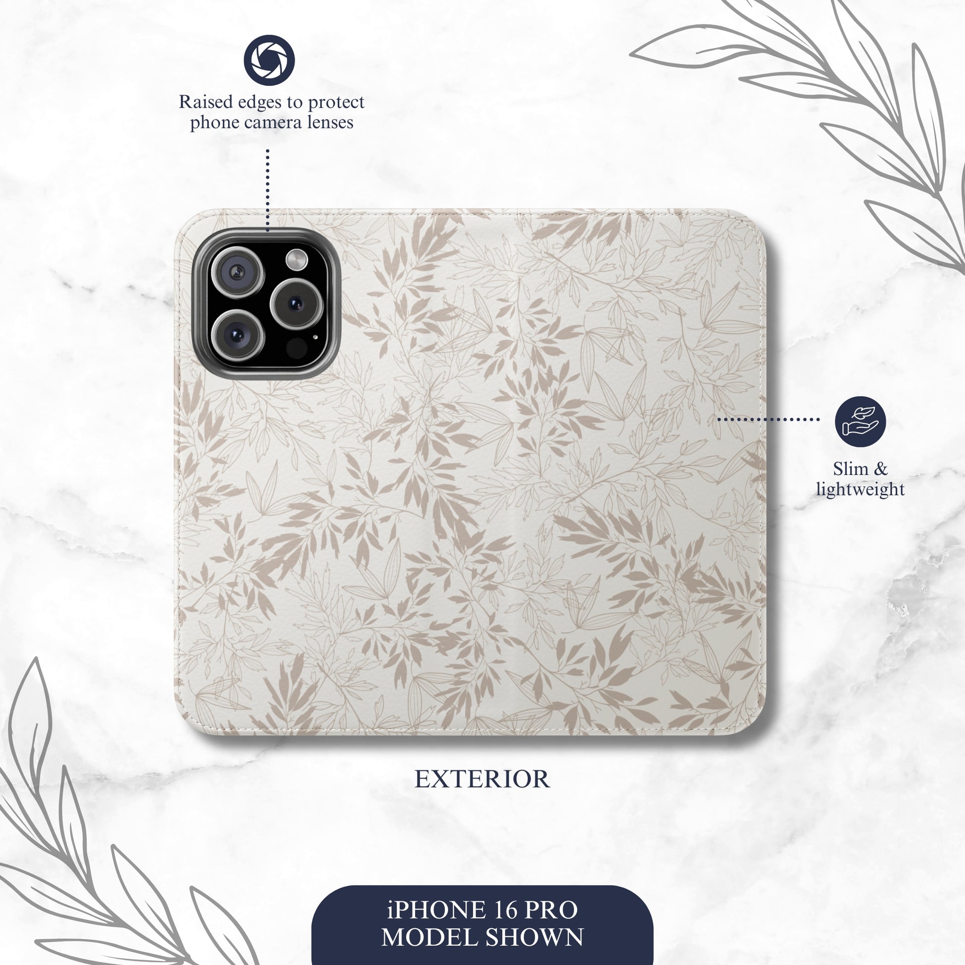 Ash - iPhone Flip Case Wallet, Leather Folio Case Phone Case-aesthetic phone case-shockproof phone case-cute phone case-designer phone case-elegant phone case-luxury phone case-phone accessories-fashion accessory