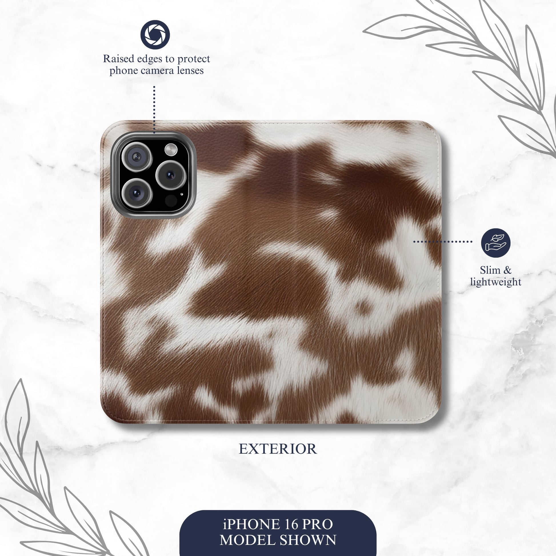 Cowgirl Ranch - iPhone Flip Case Wallet, Leather Folio Case Phone Case-aesthetic phone case-shockproof phone case-cute phone case-designer phone case-elegant phone case-luxury phone case-phone accessories-fashion accessory